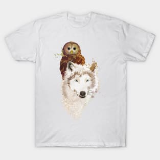 The Owl & The Wolf (Version 2) T-Shirt